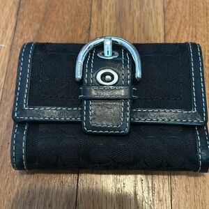Coach Black Signature Wallet